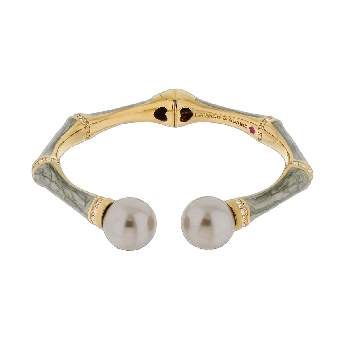 Bamboo Bangle — Pearl Tip Cuff