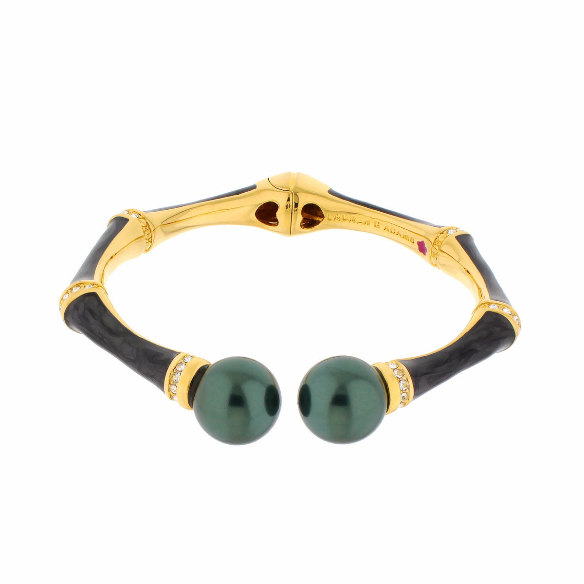 Bamboo Bangle — Pearl Tip Cuff