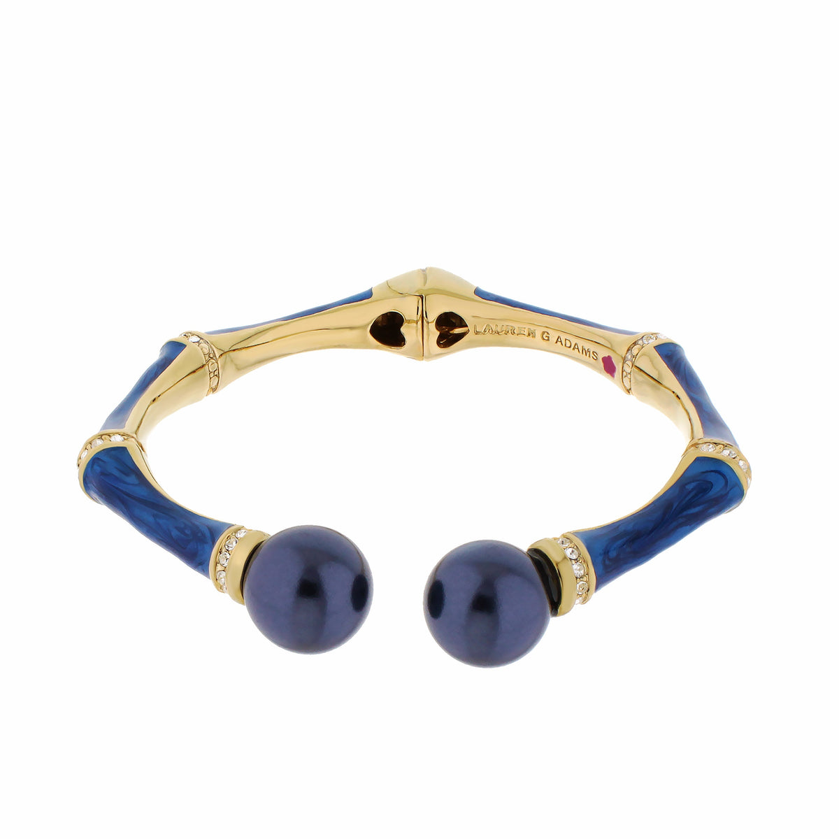 Bamboo Bangle — Pearl Tip Cuff