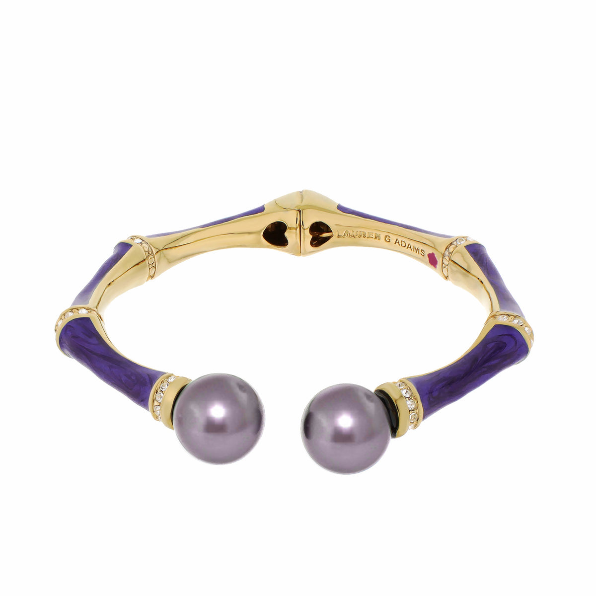 Bamboo Bangle — Pearl Tip Cuff