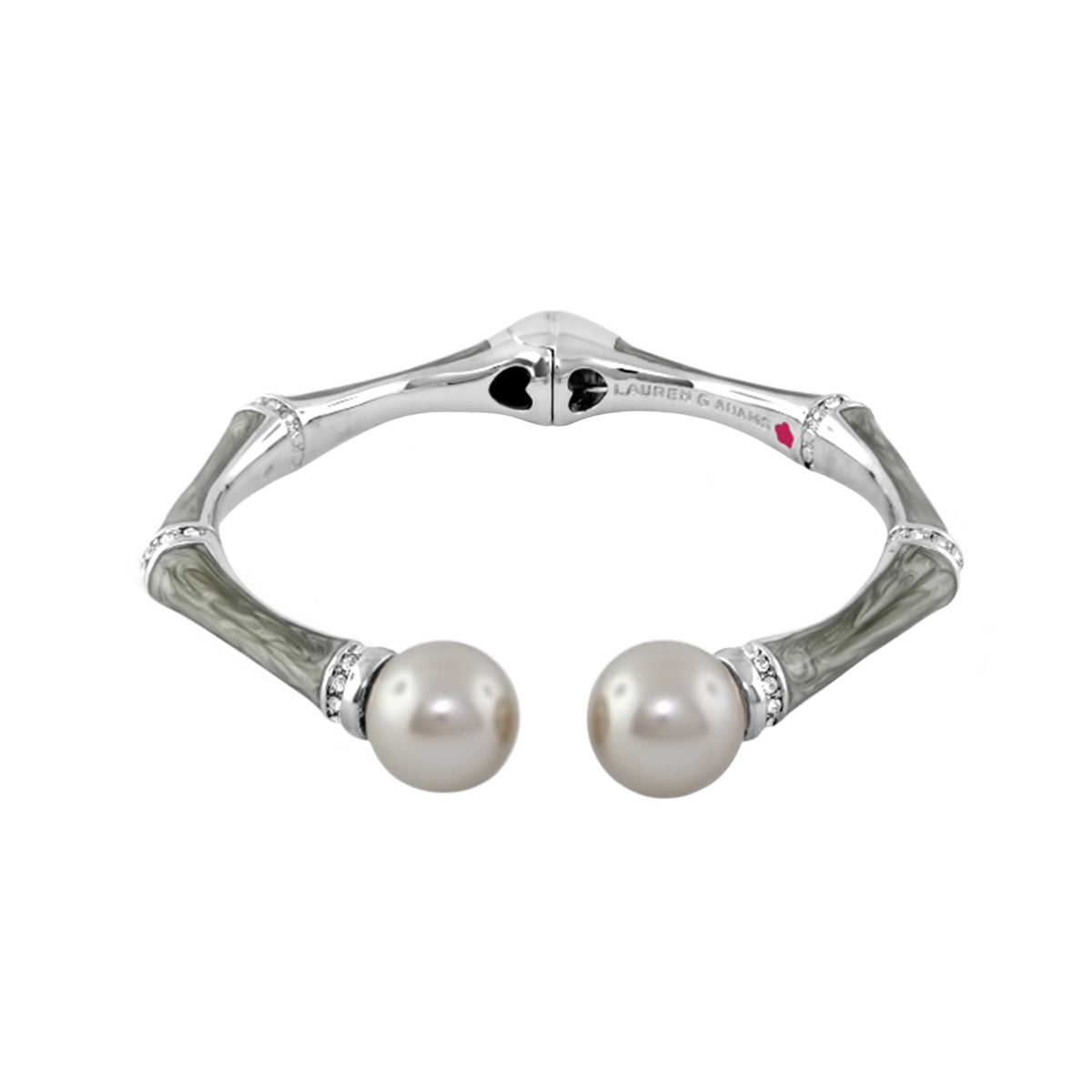 Bamboo Bangle — Pearl Tip Cuff