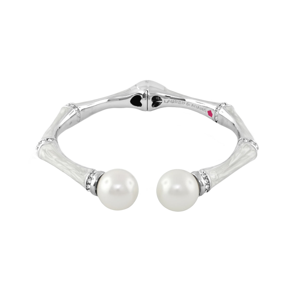 Bamboo Bangle — Pearl Tip Cuff