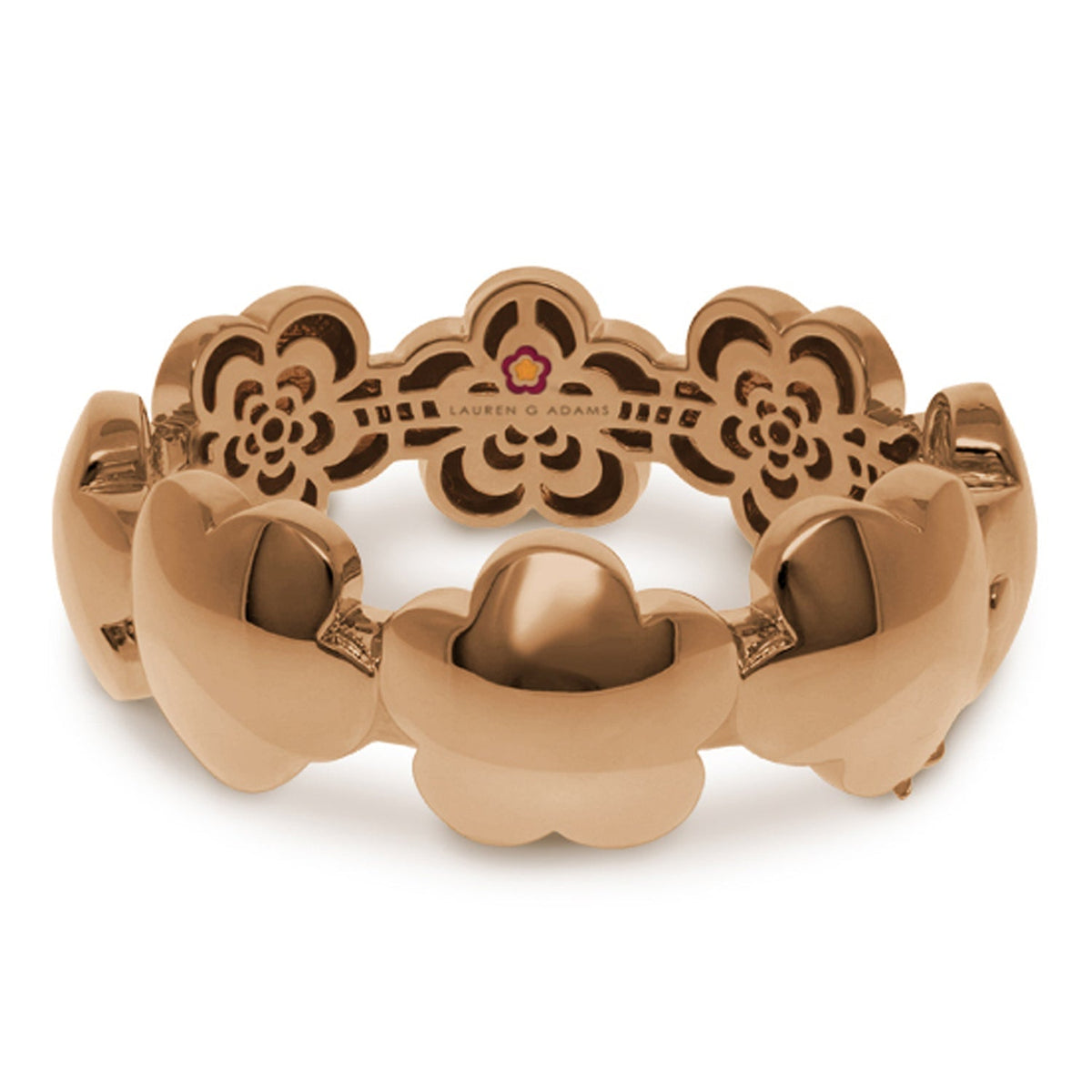 Shiny Daisy Bangle — Polished Blossom Band