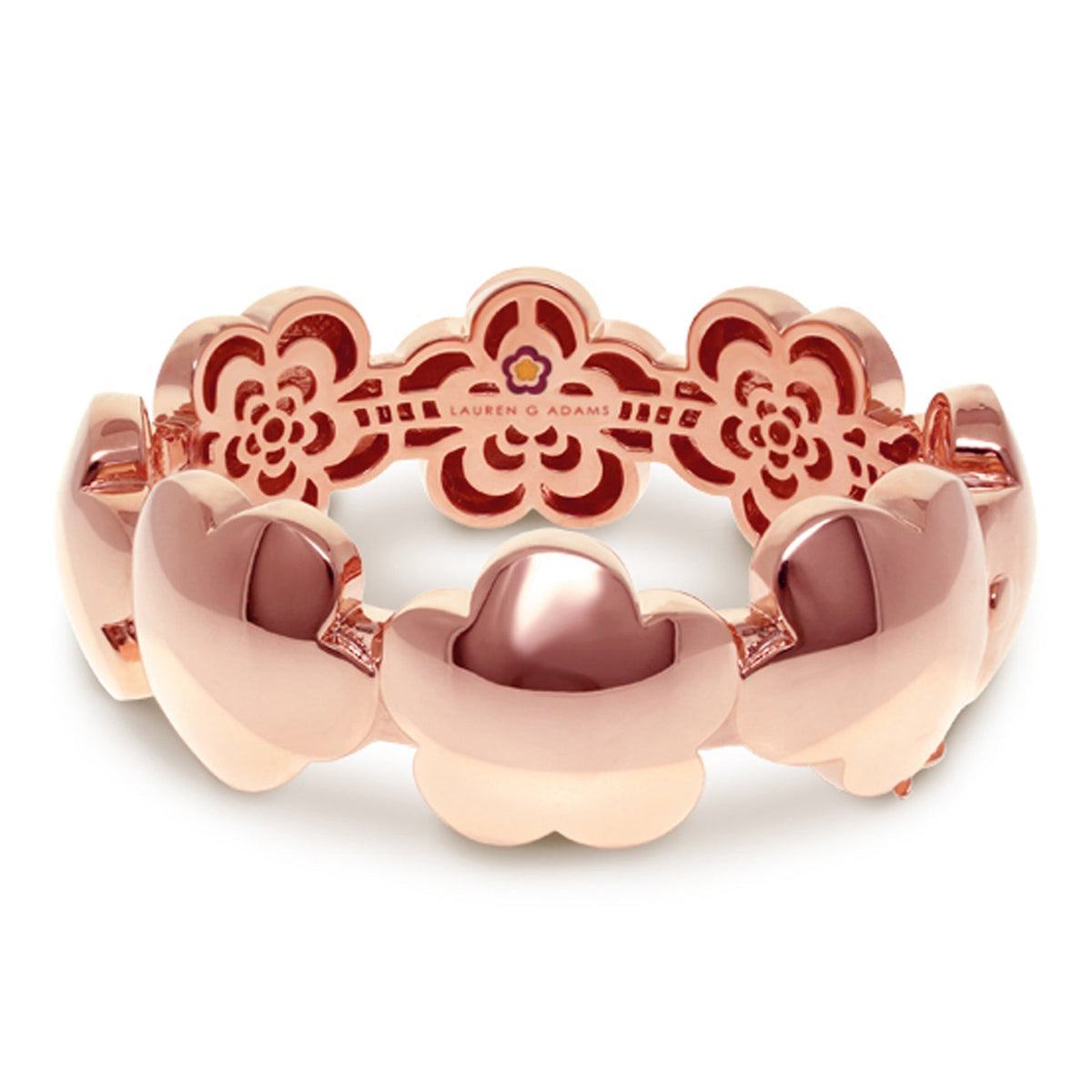 Shiny Daisy Bangle — Polished Blossom Band