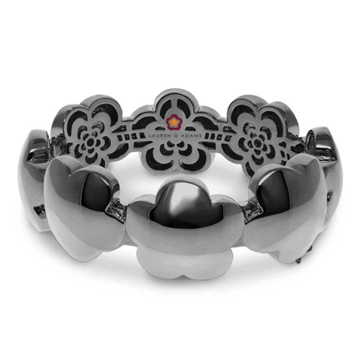 Shiny Daisy Bangle — Polished Blossom Band