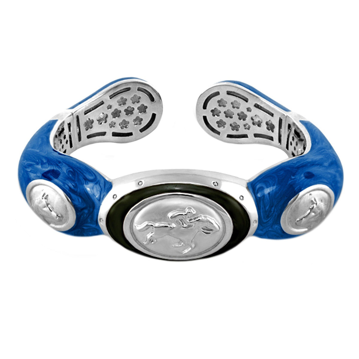 Equestrian Bangle — Jockey Medallion