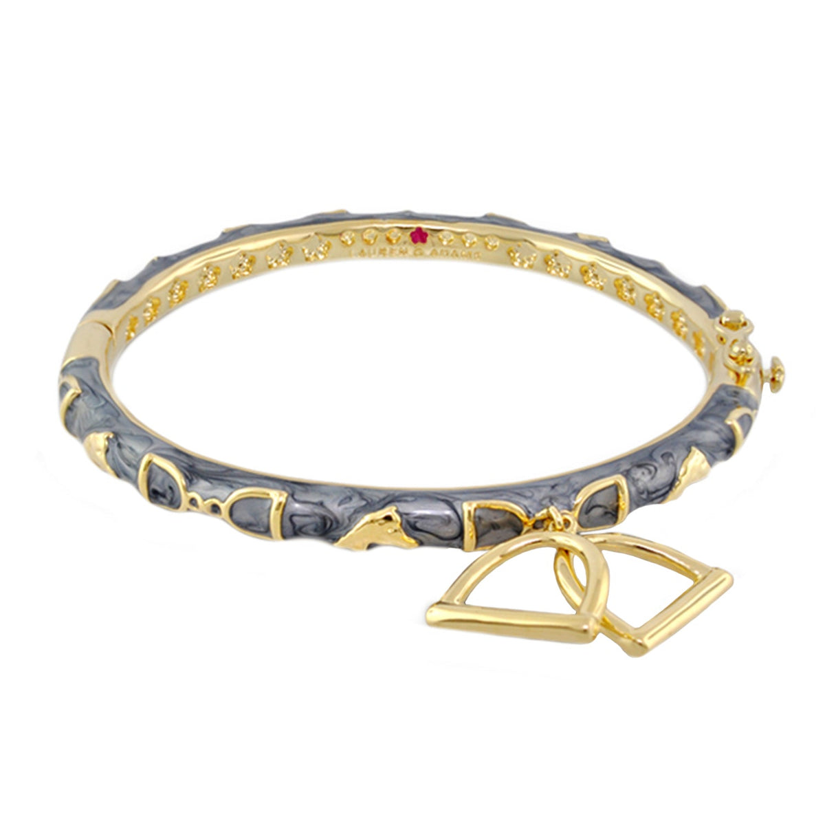 Equestrian Bangle — Stirrup Charm