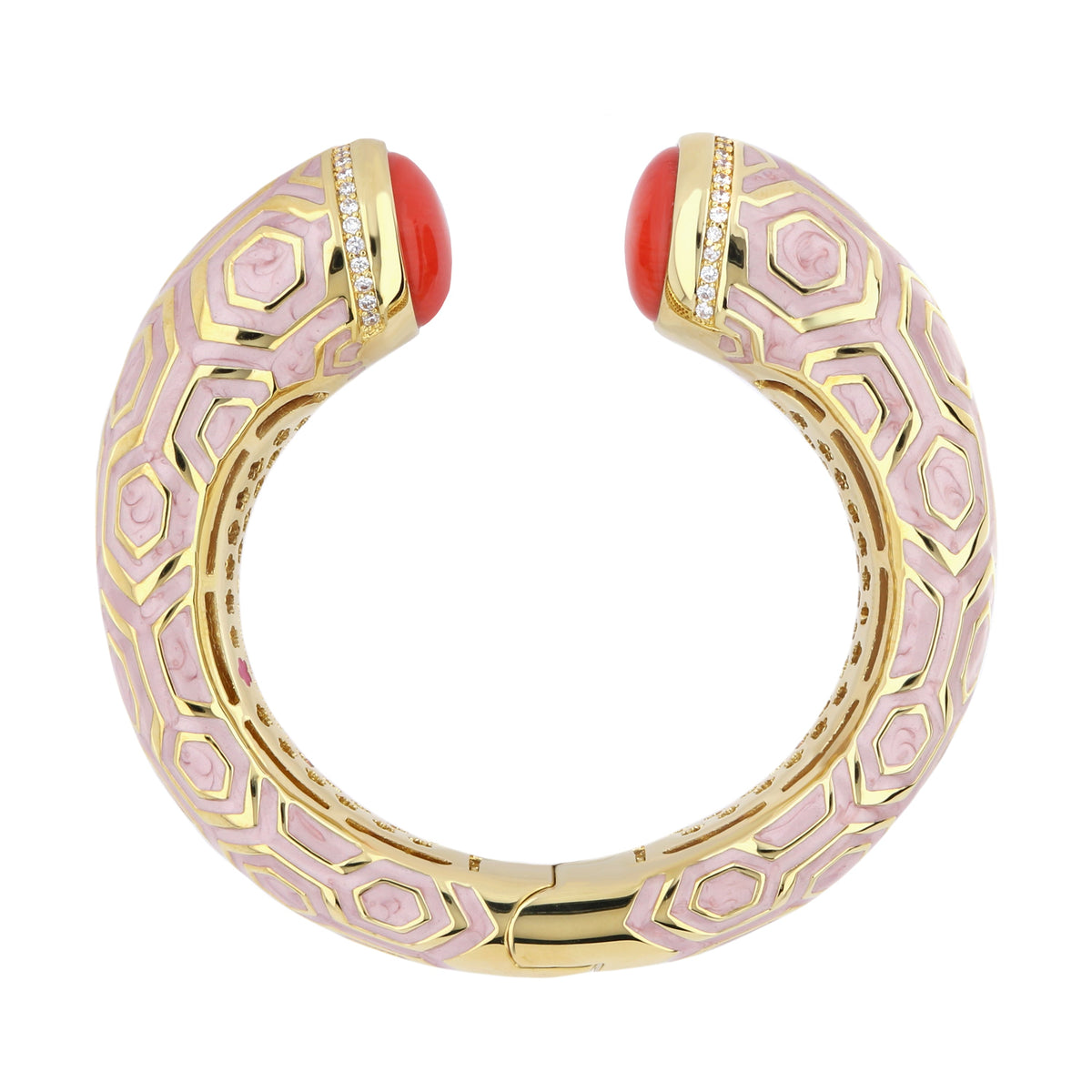 Chunky Town Bangle — Honeycomb Cuff