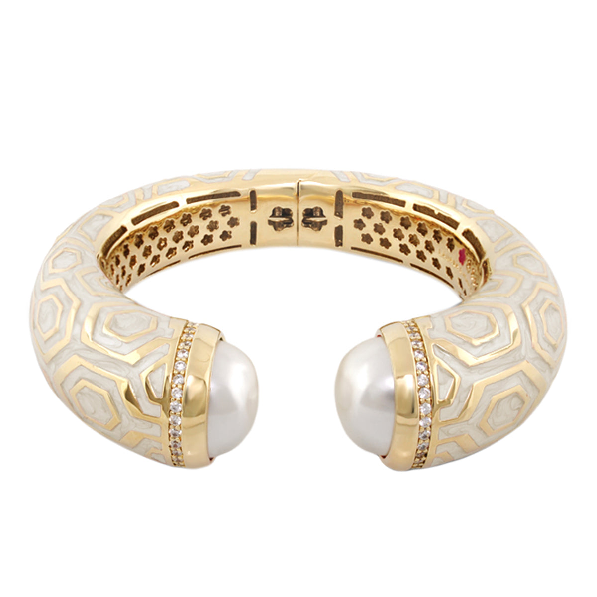 Chunky Town Bangle — Honeycomb Cuff
