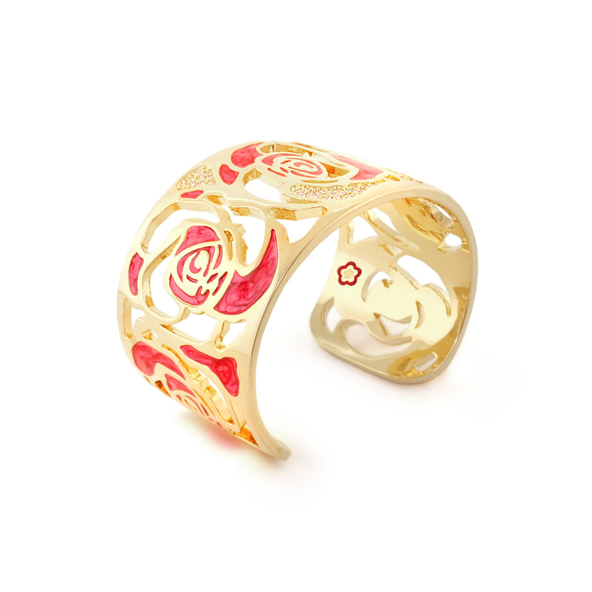 Rose Petal Cuff Bangle