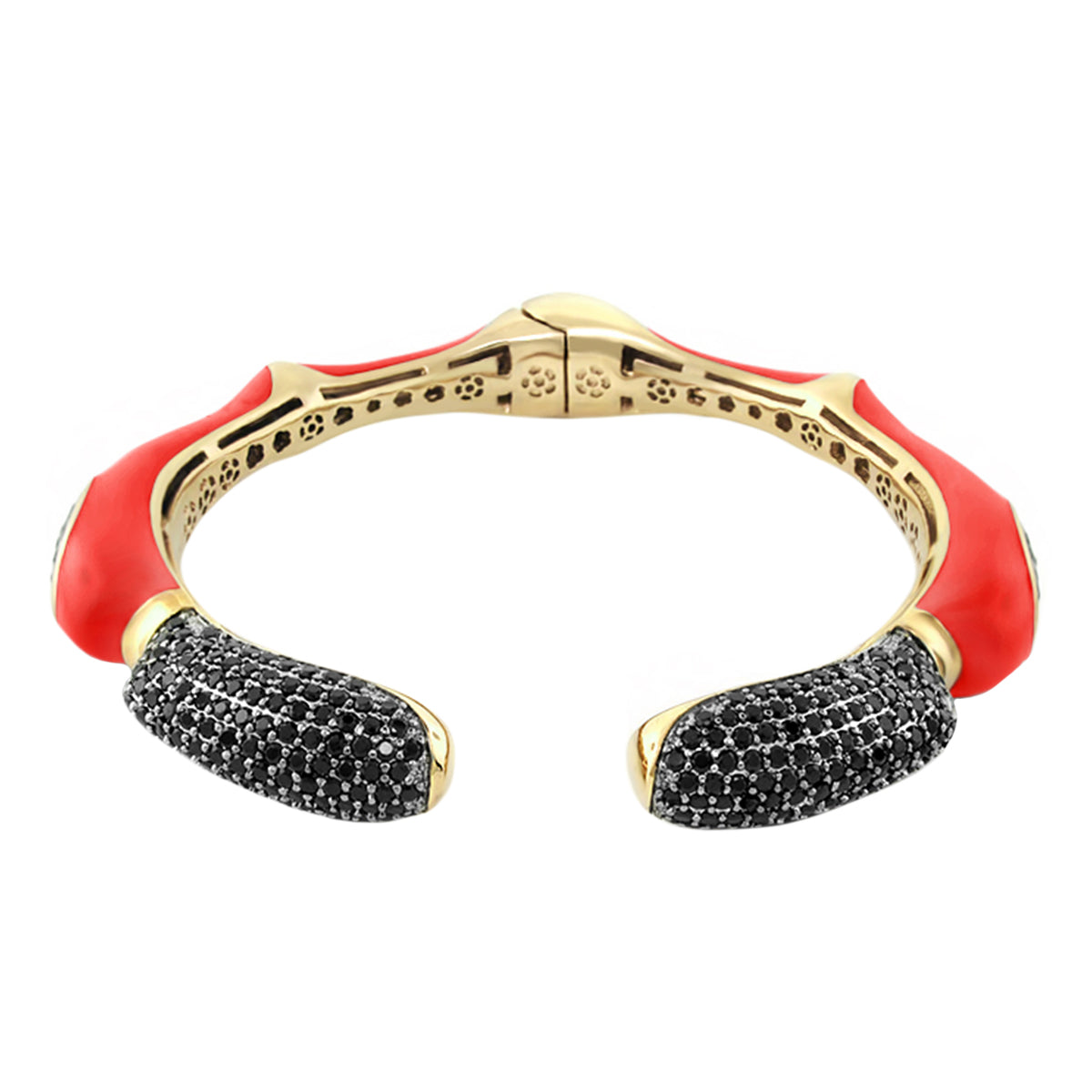 Earth Wind and Fire Bangle — Peaked Pavé Tips