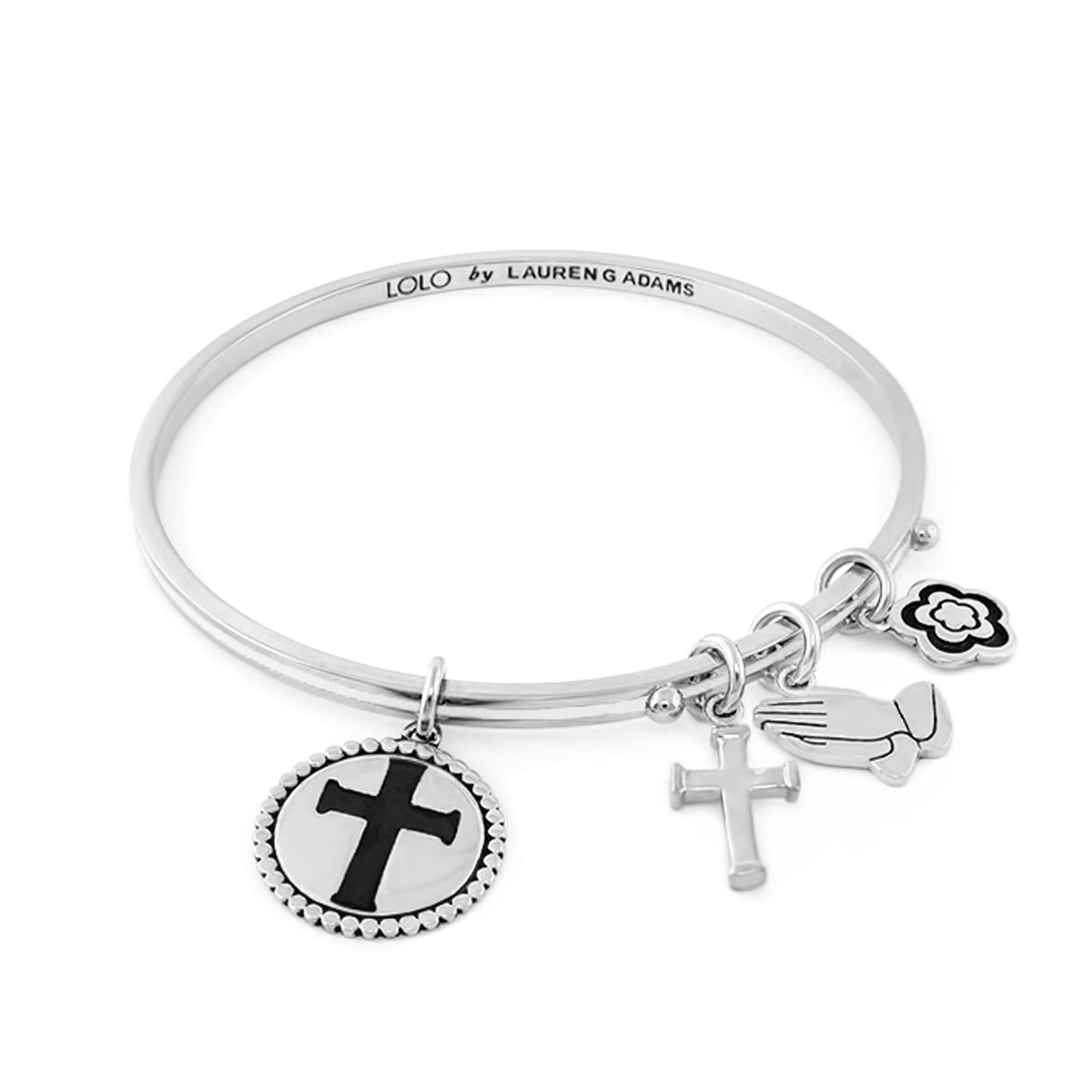 Lolo Cross Non Adjustable Bangle.