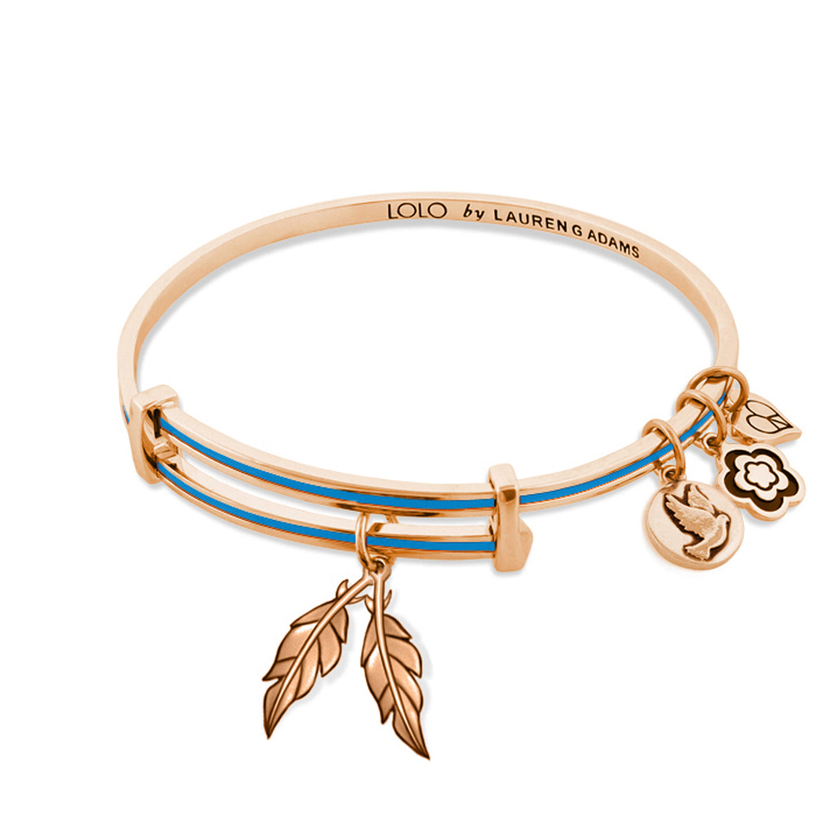 Lolo Feather Charm Bangle.