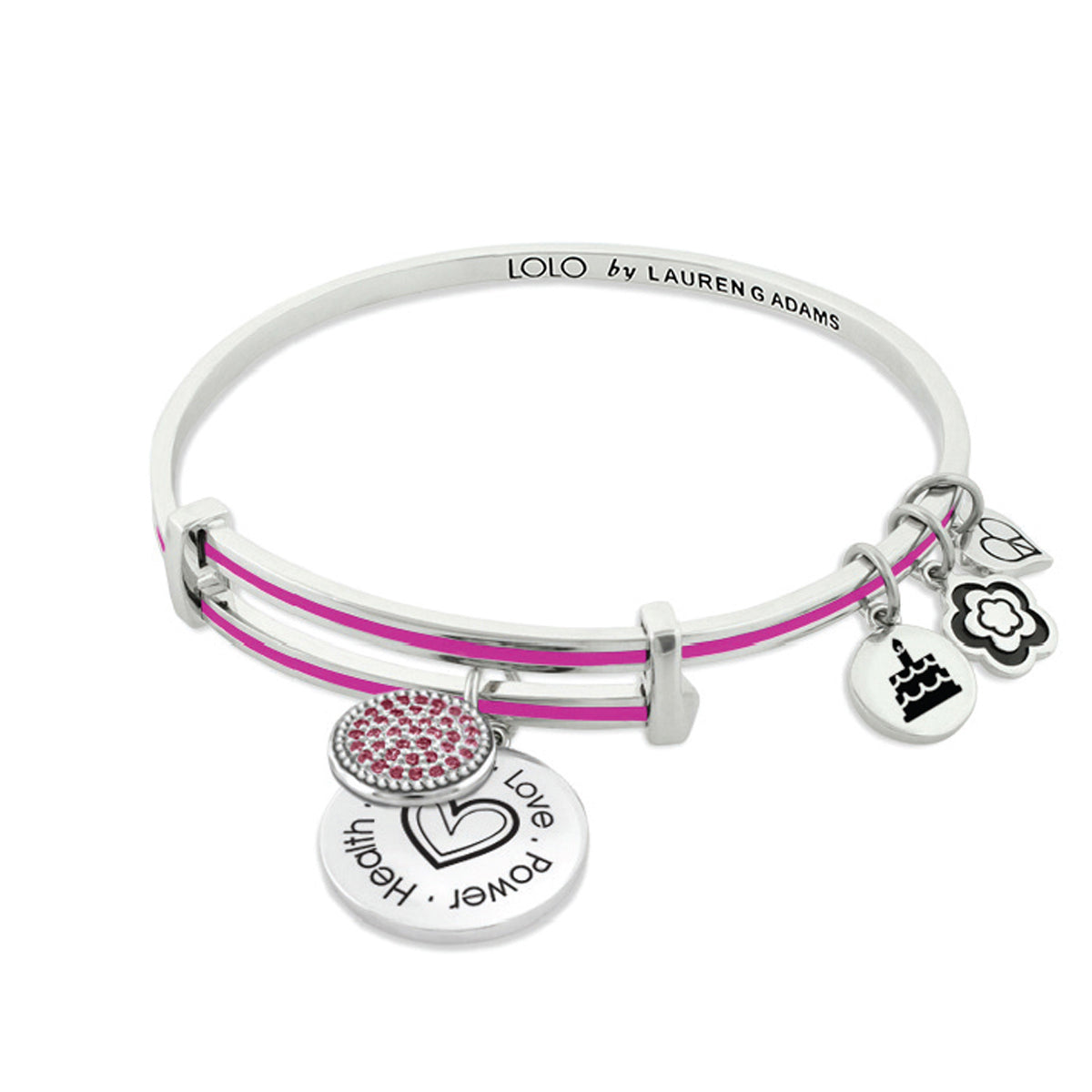 January Birthstone Color Bangle