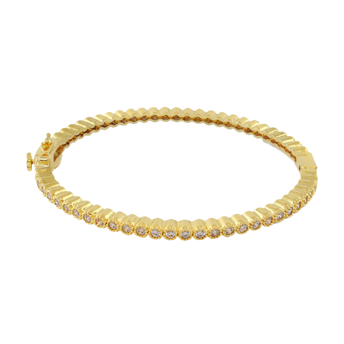 Socialite Stackable Bangle — Crystal Hinge Bangle