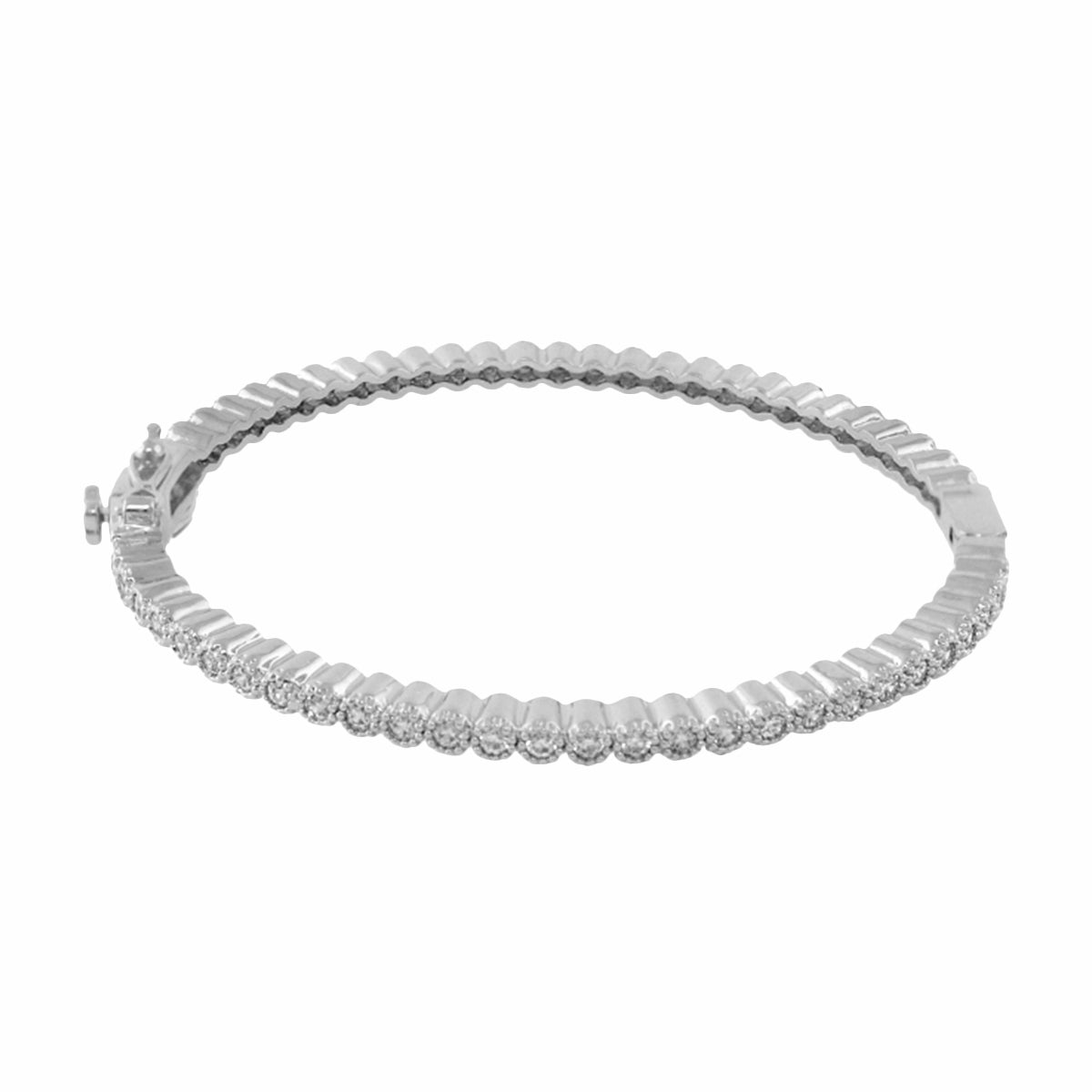 Socialite Stackable Bangle — Crystal Hinge Bangle