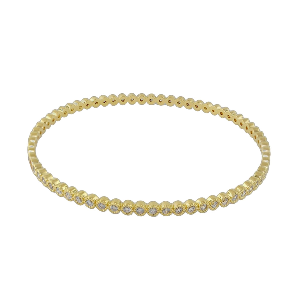 Socialite Stackable Bangle — Bezel Crystal Eternity
