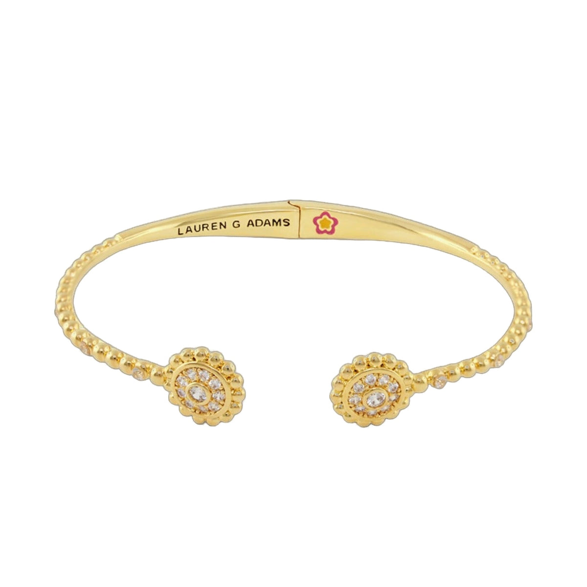 Socialite Stackable Bangle — Pavé Rosette Cuff