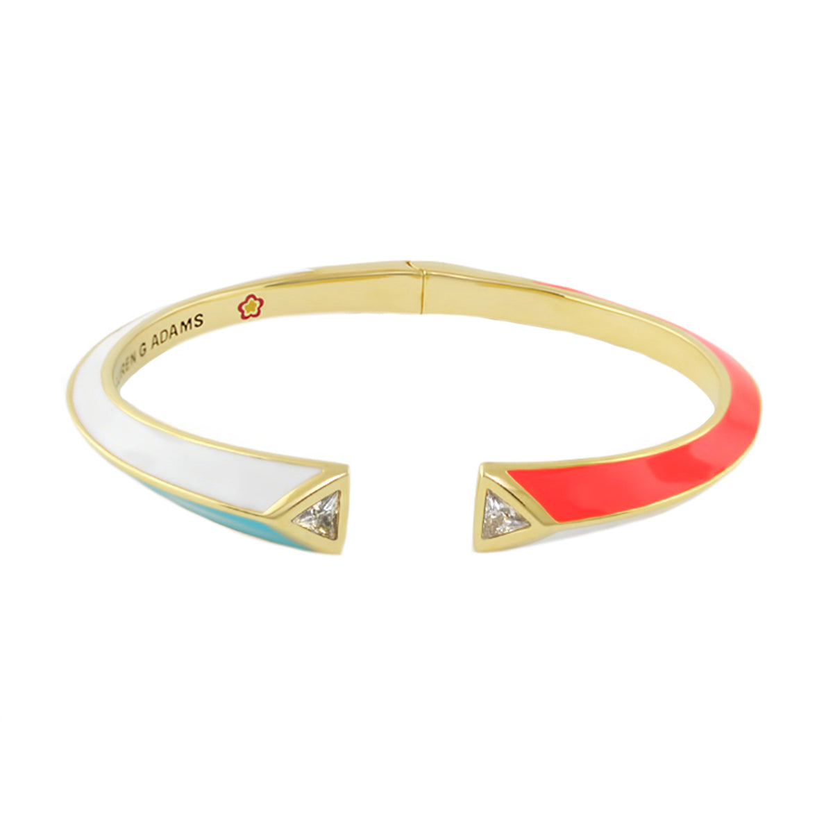 Petit Gateau Bangle — Colorblock Pavé Tip