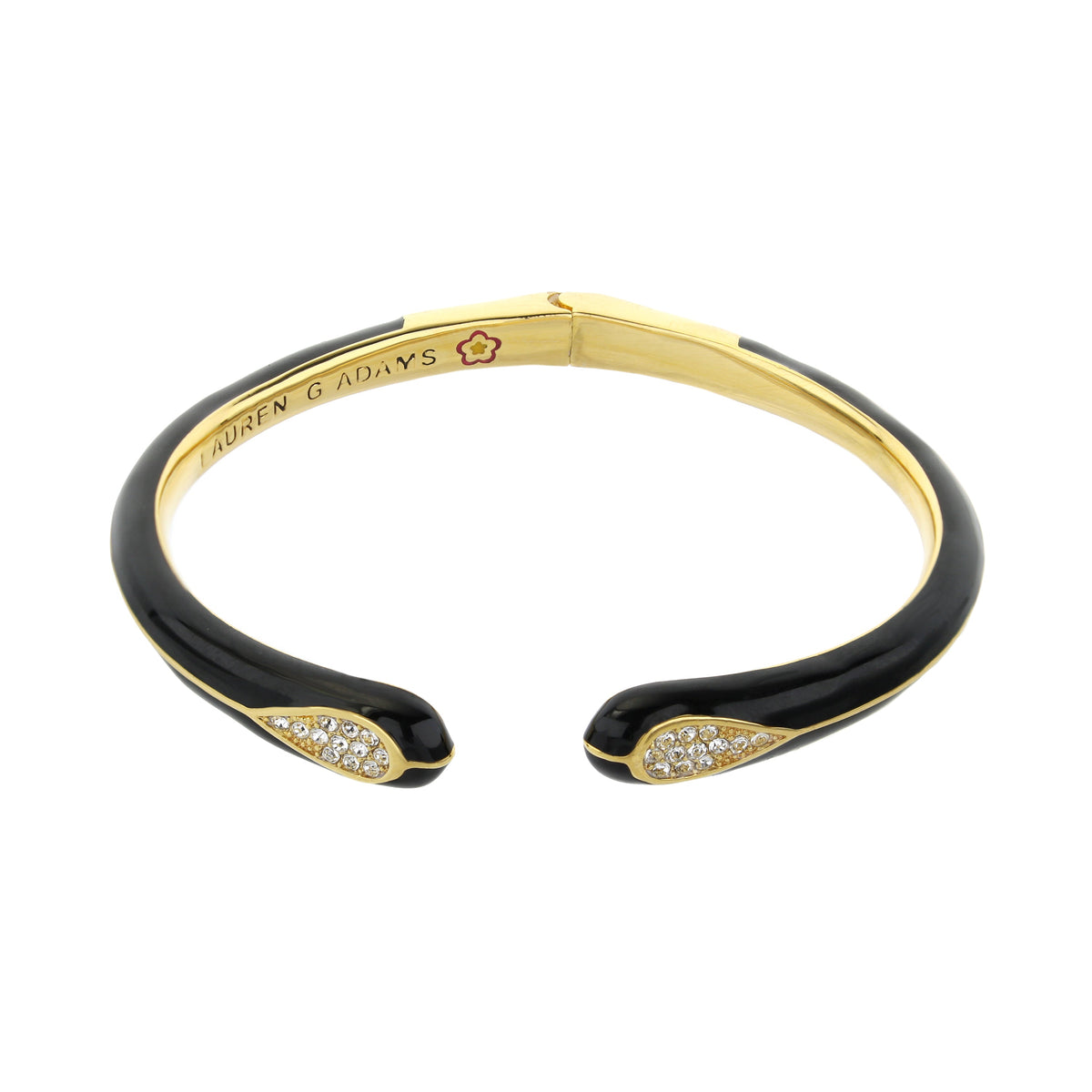 Petit Gateau Bangle — Pavé Teardrop Tip
