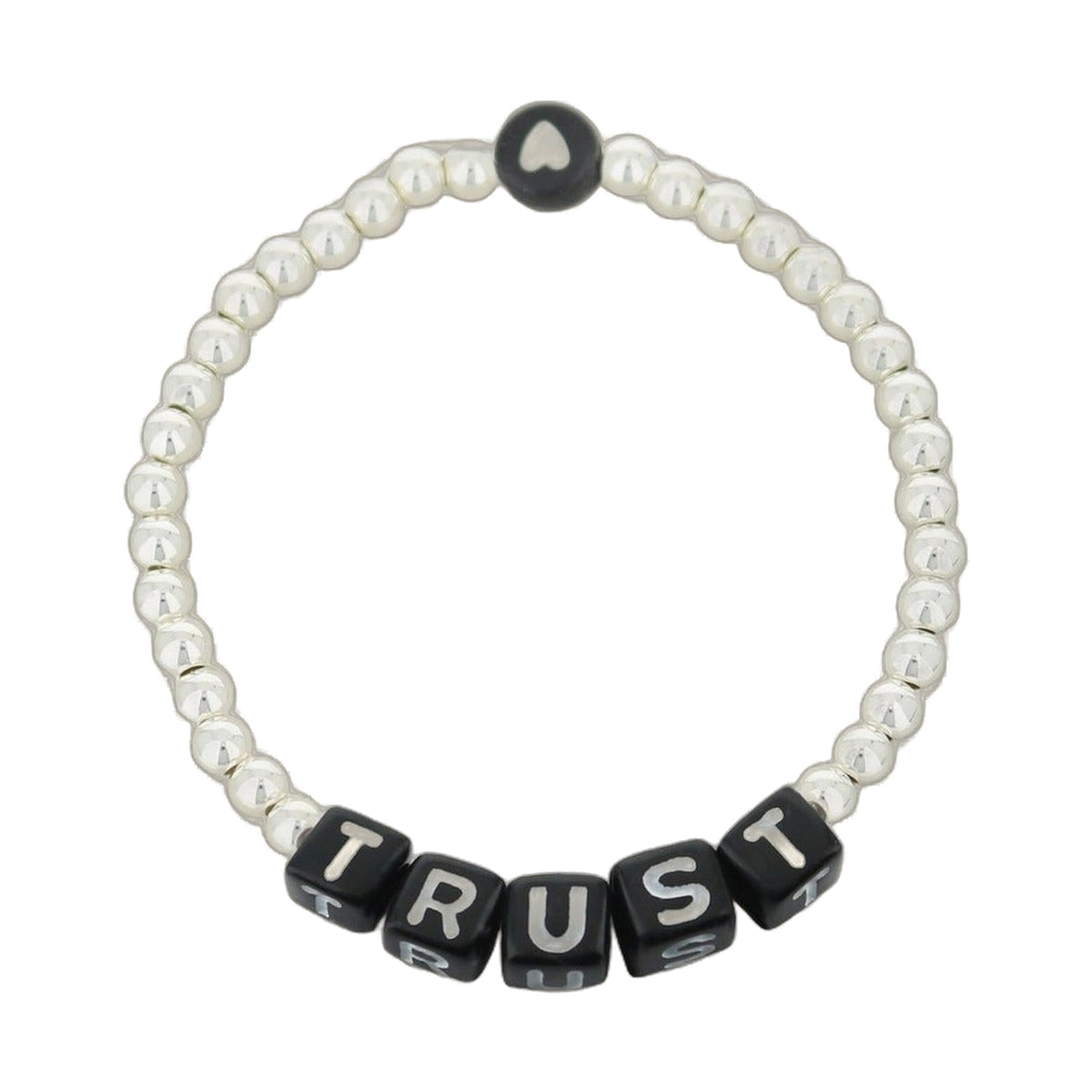 Lorelai Trust Silver 4mm Beads Bracelet