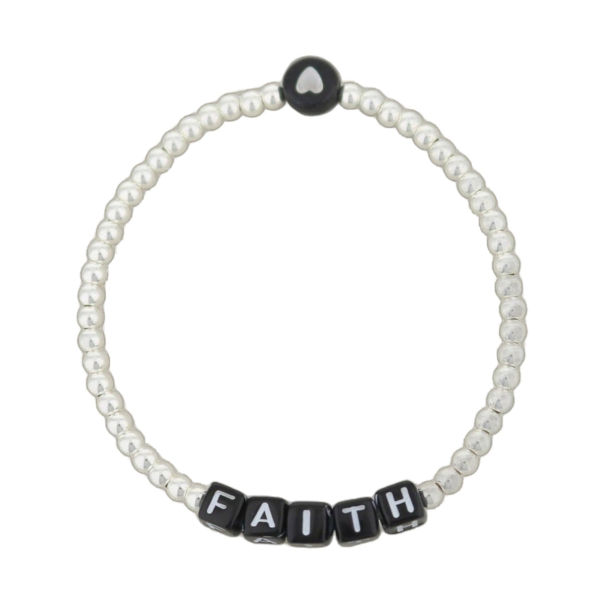 Lorelai Faith Silver 3mm Beads Bracelet