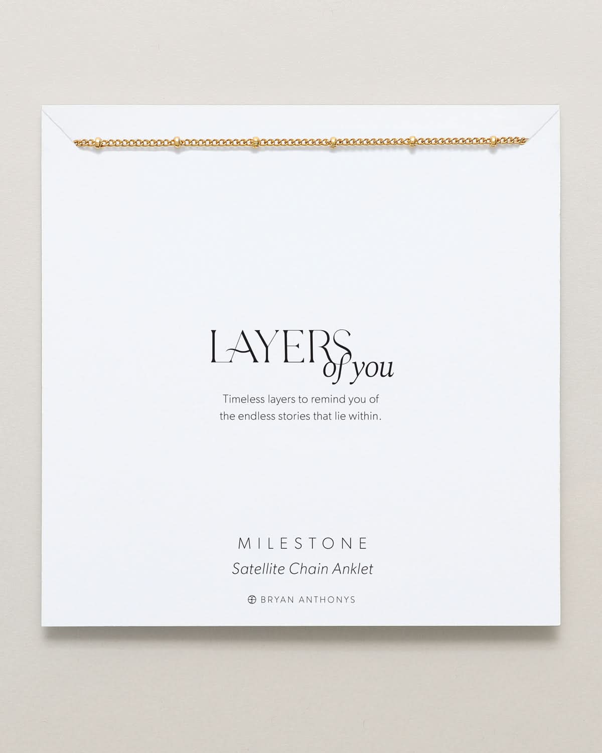 Milestone Satellite Chain Anklet