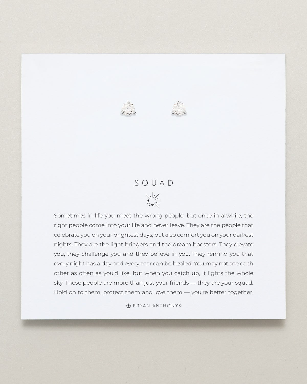 Squad Crystal Stud Earrings