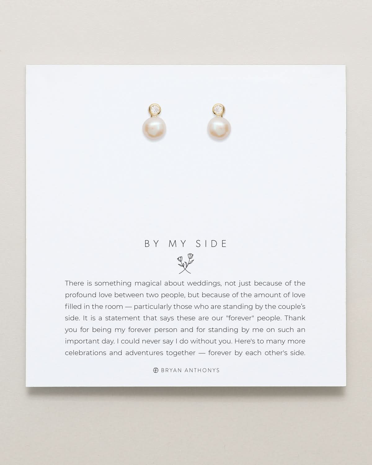 By My Side Pearl Studs