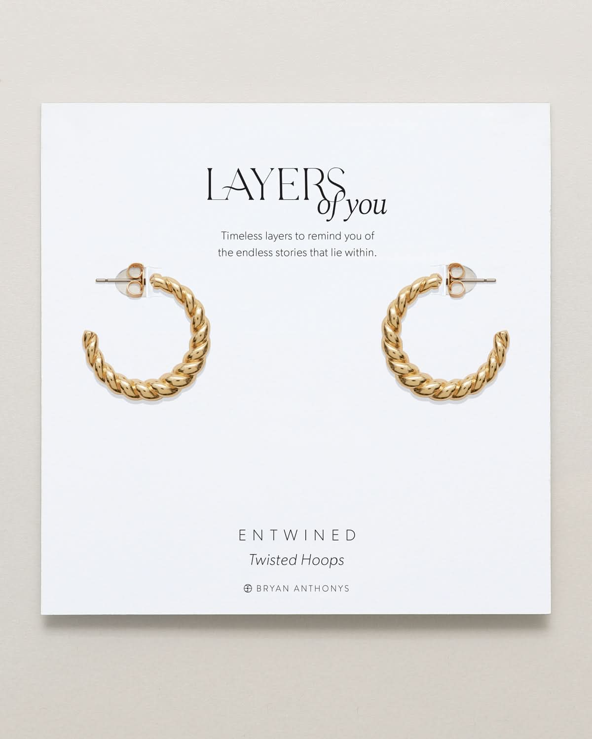 Entwined Twisted Hoop Earrings