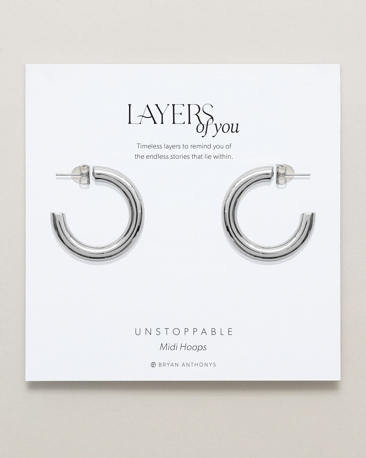 Unstoppable Midi Hoop Earrings