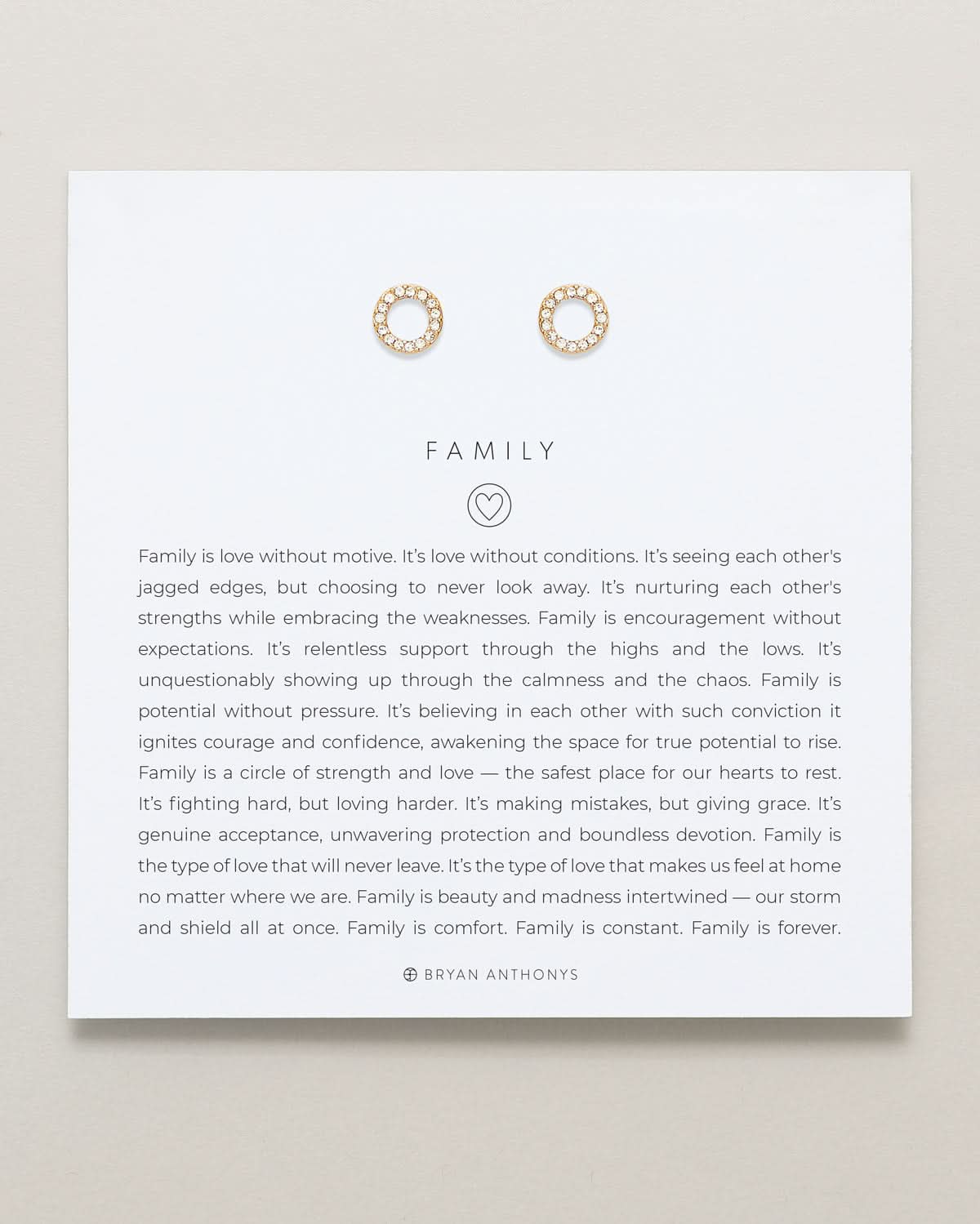 Family Stud Earrings