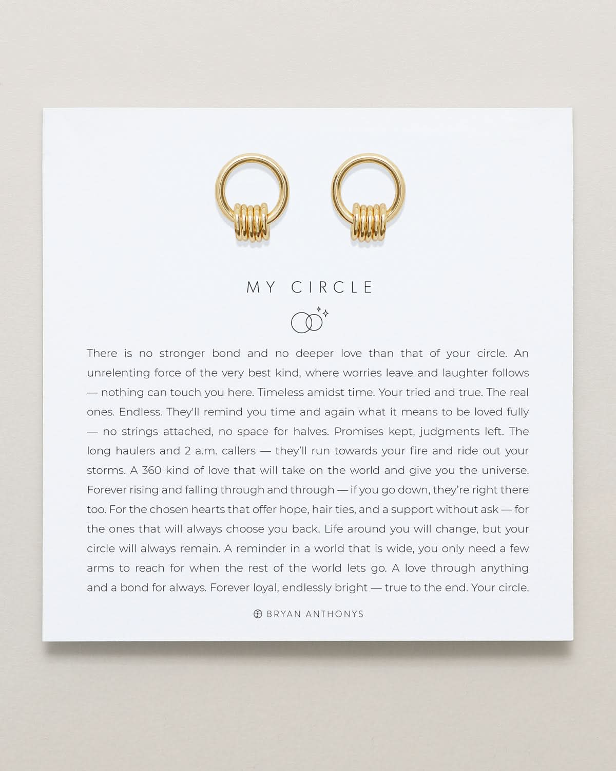 My Circle Drop Earrings