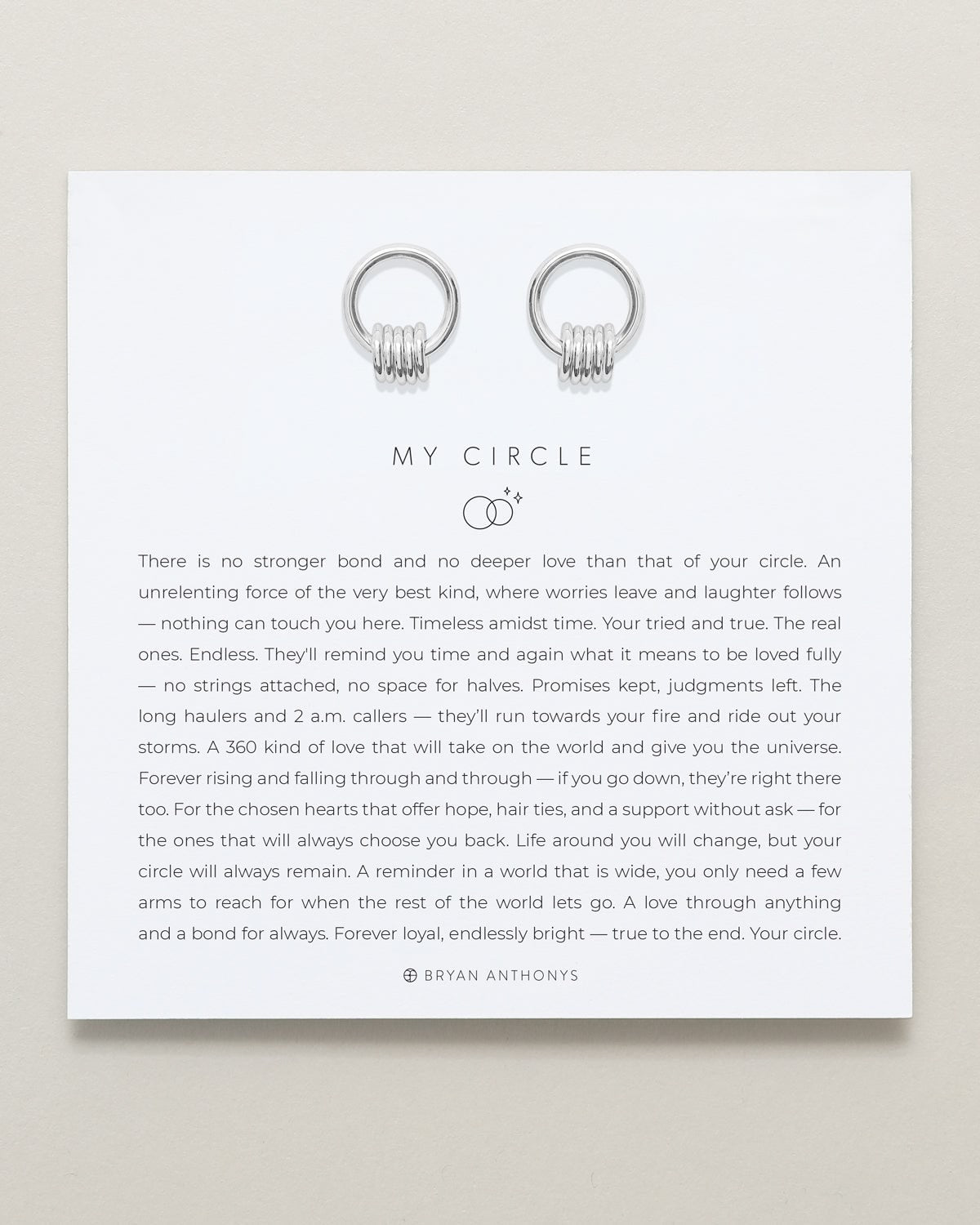 My Circle Drop Earrings