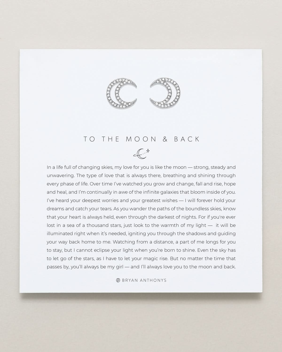 To the Moon and Back Stud Earrings