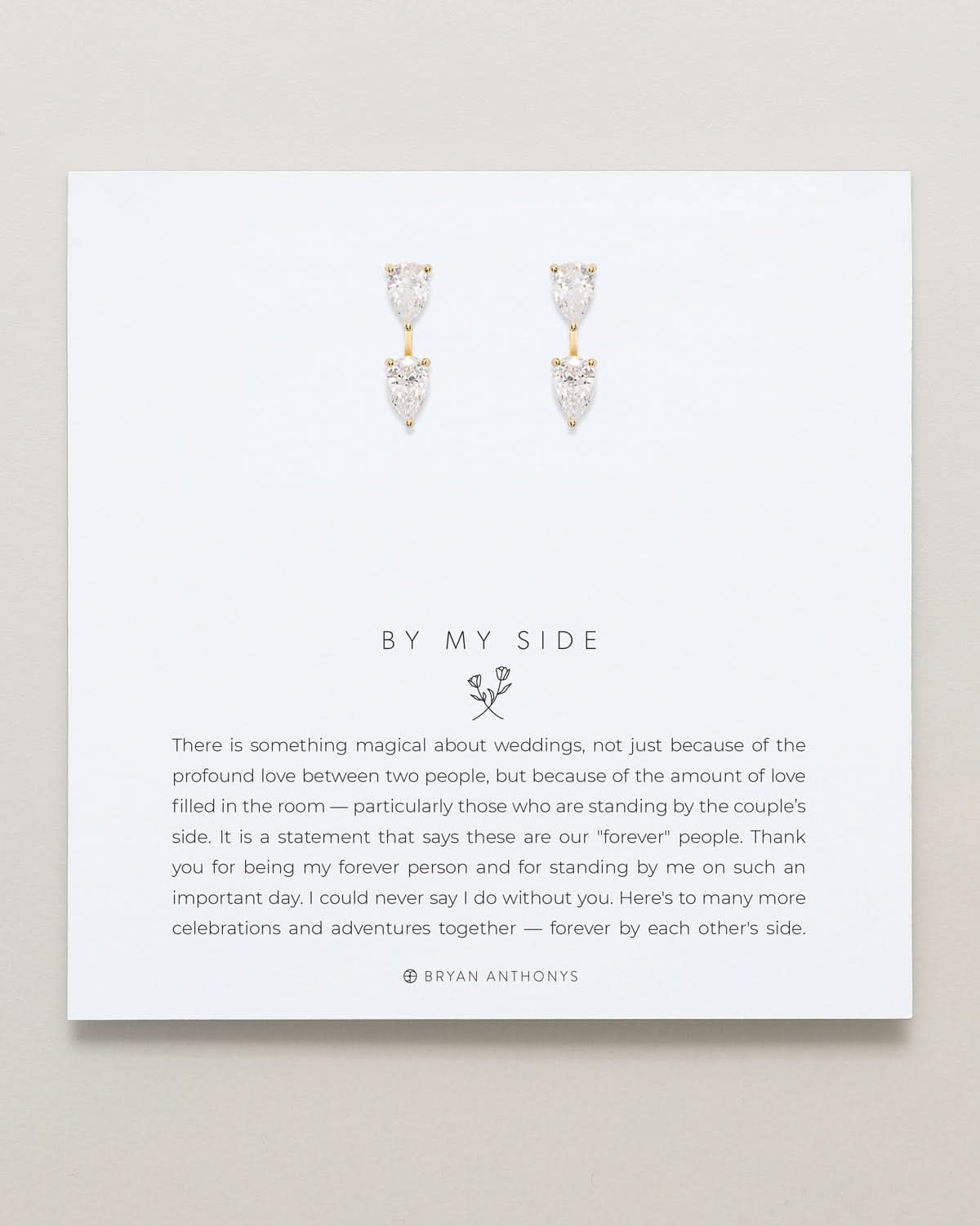 By My Side Pear Cut Ear Jackets