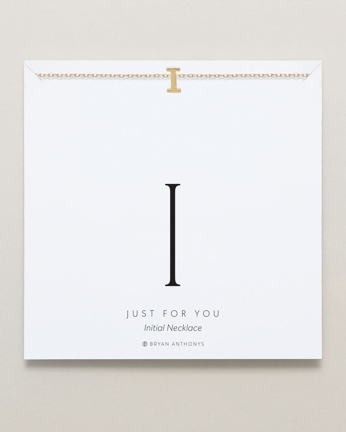 Just For You Initial Necklace — I
