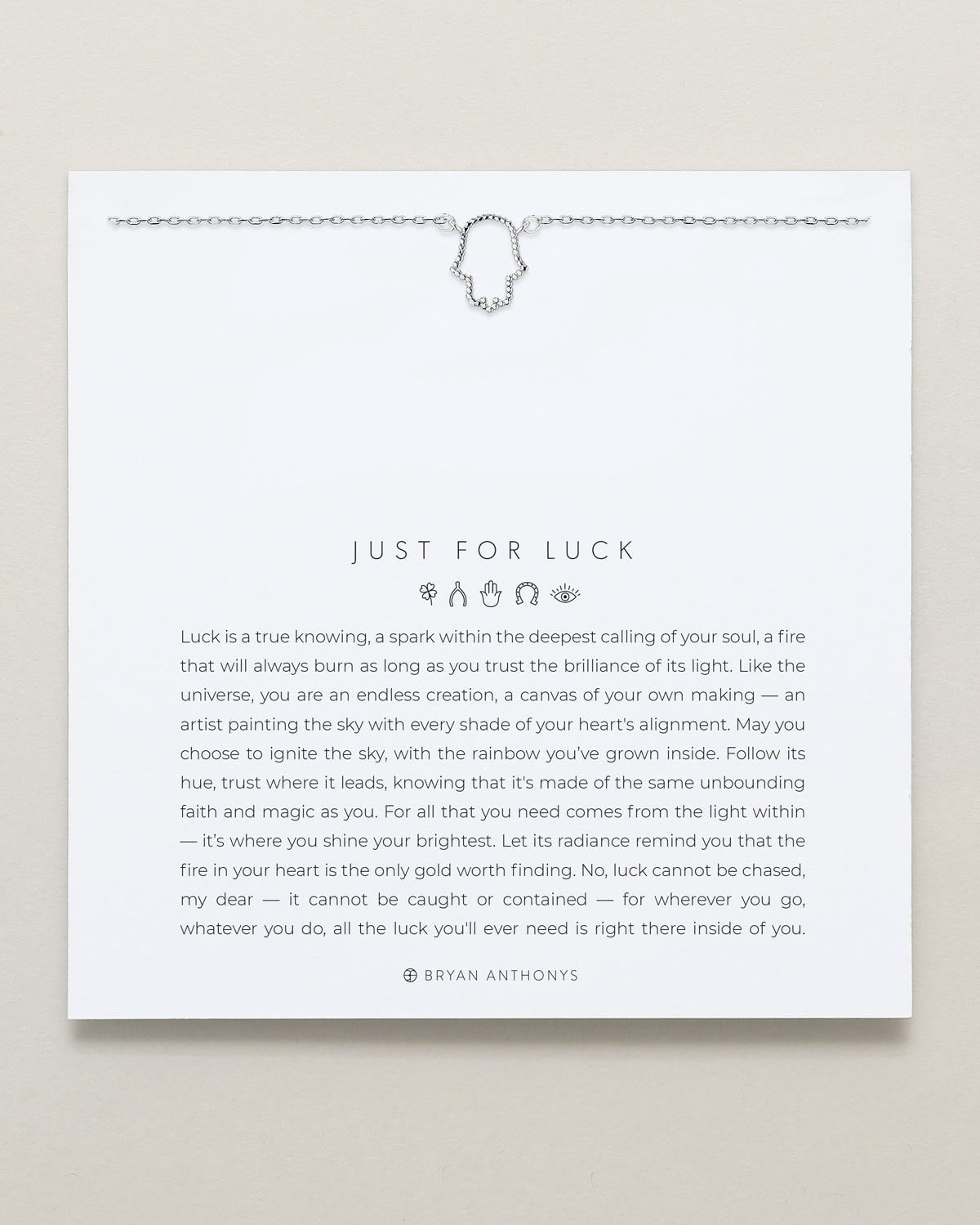 Just For Luck Hamsa Necklace