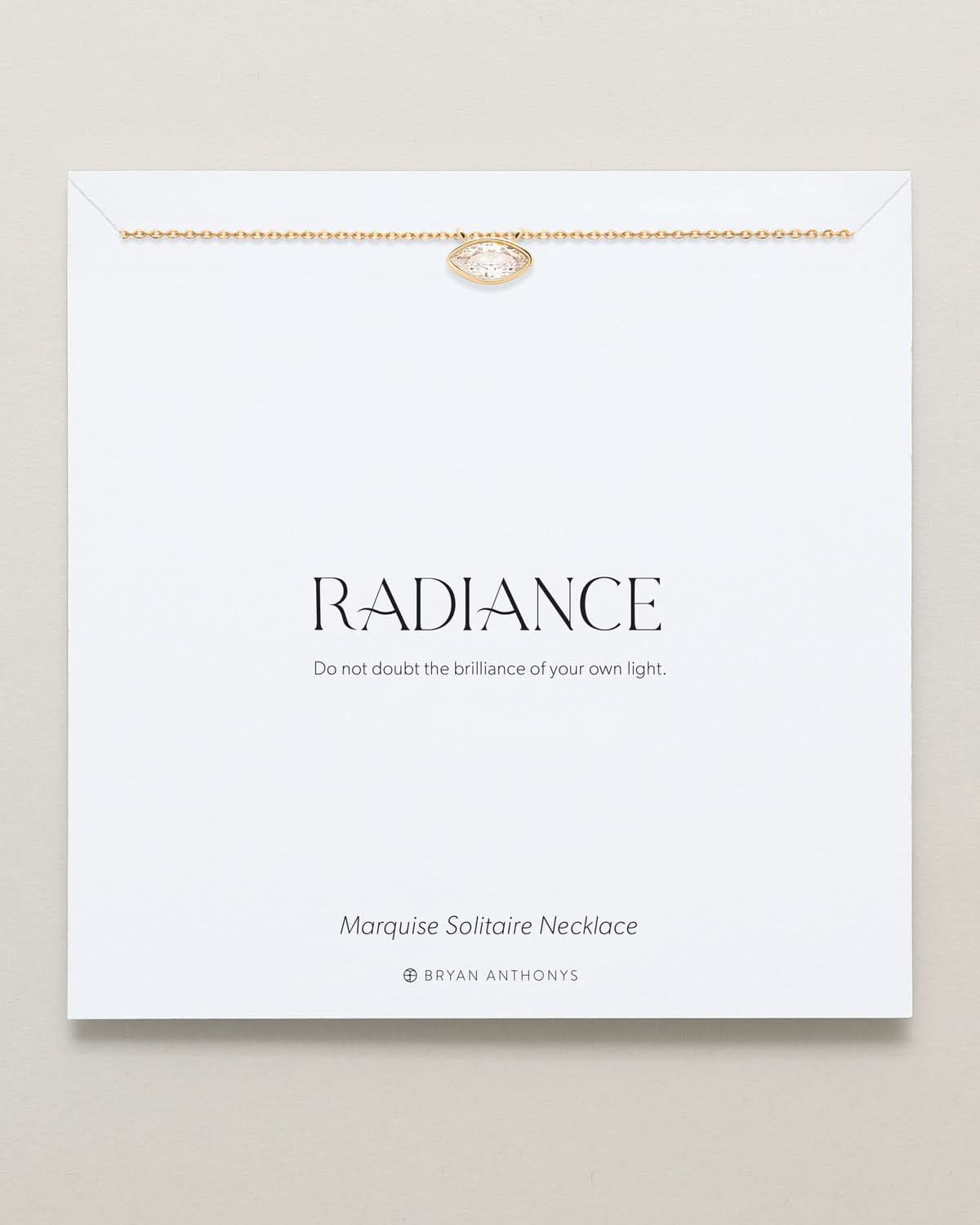 Radiance Marquise Solitaire Necklace