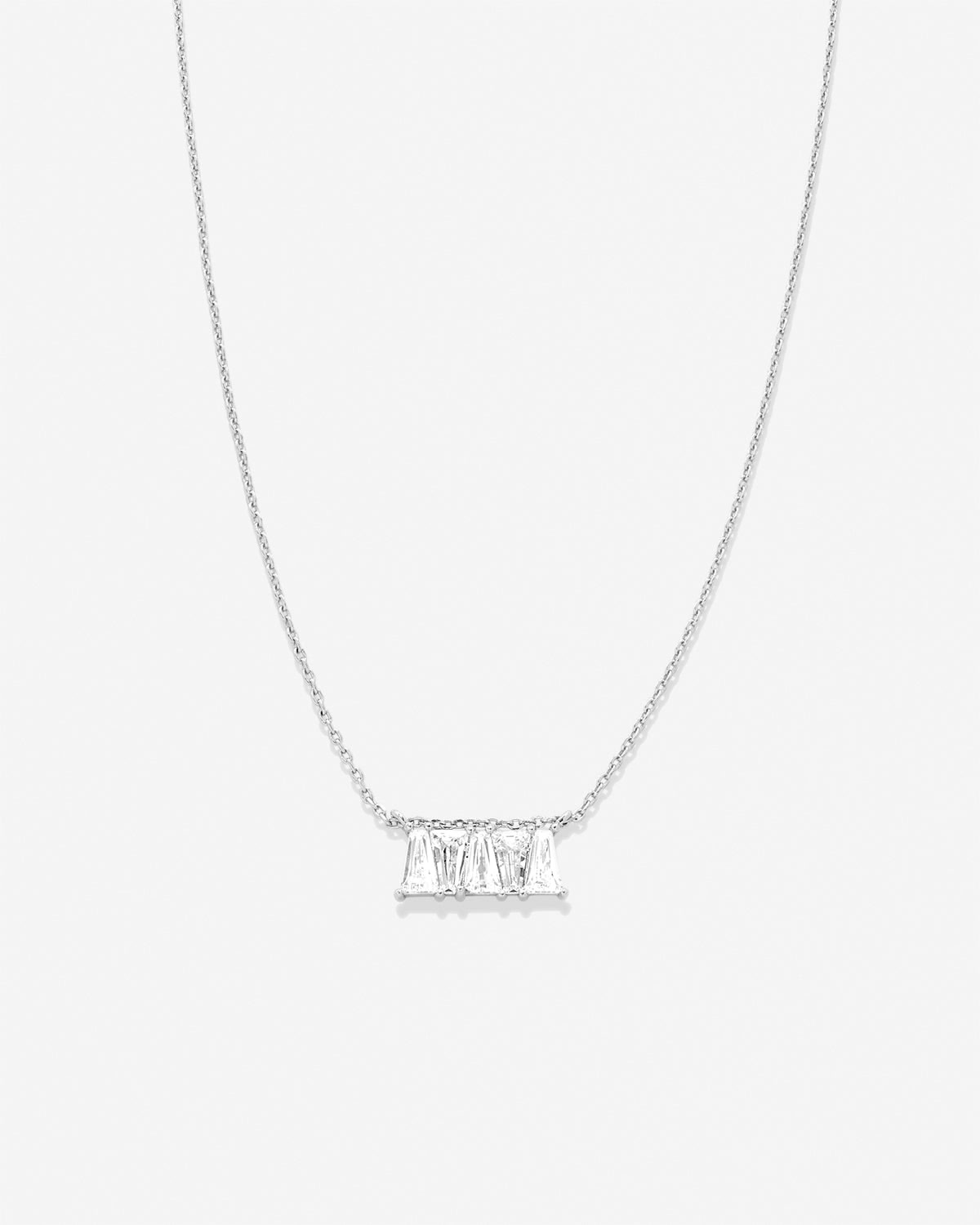 Radiance Baguette Dainty Necklace