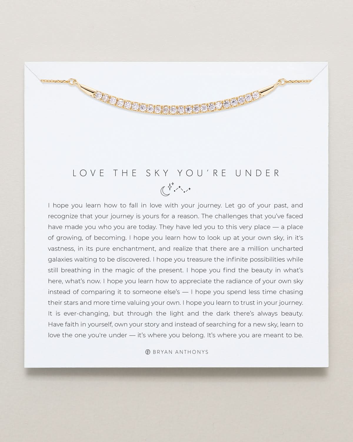 Love The Sky You're Under Pave Necklace