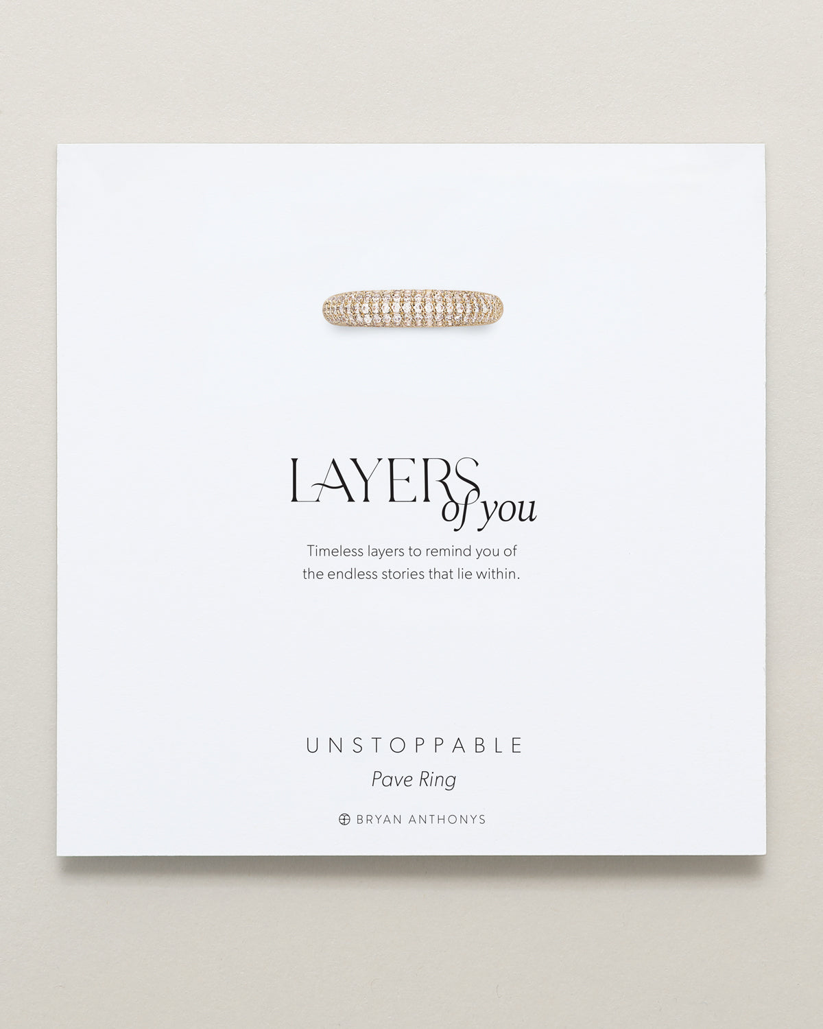 Unstoppable Pave Ring