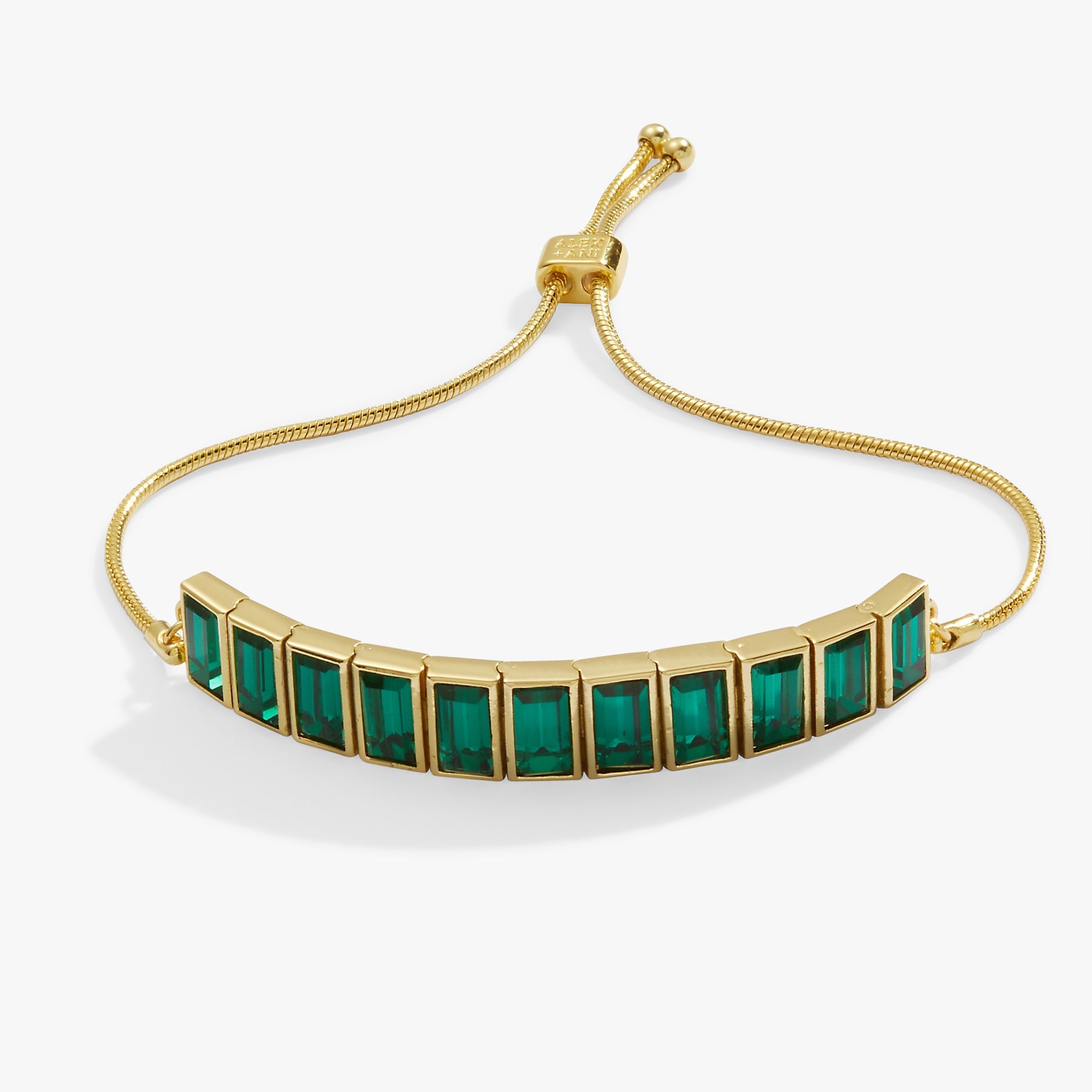 Baguette Crystal Tennis Bracelet by ALEX AND ANI at Shirley Shoppe