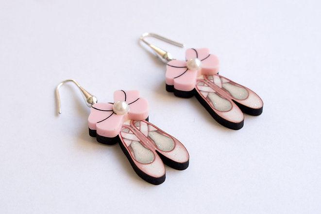 Ballet Shoes Earrings by Laliblue by Quirks! at Shirley Shoppe