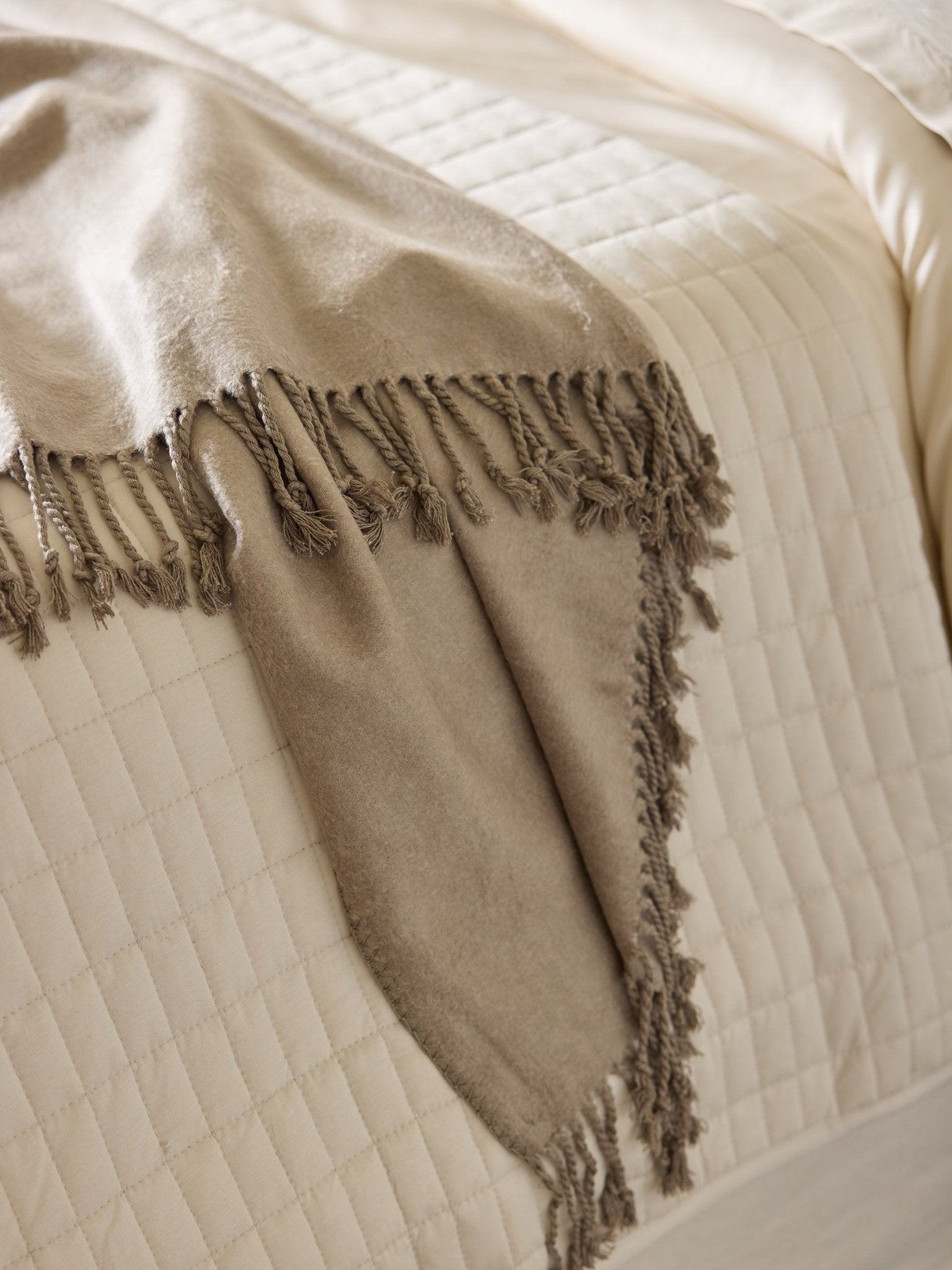 Bamboo Tassel Throw by Cozy Earth at Shirley Shoppe