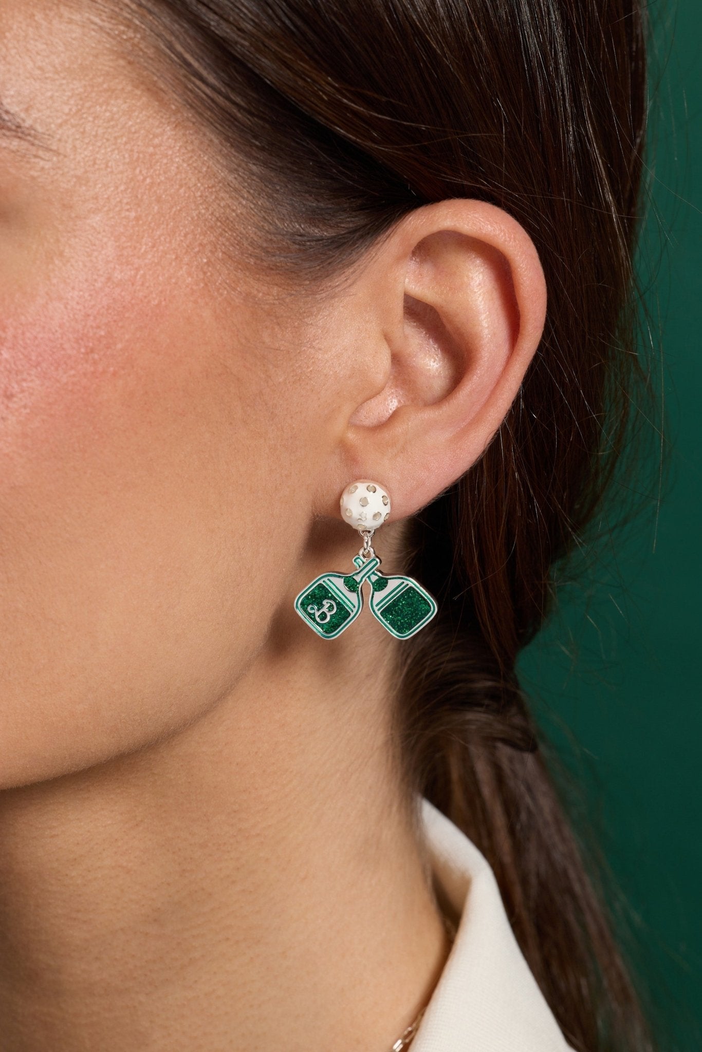 Barbie™ Pickleball Drop Earrings by ALEX AND ANI at Shirley Shoppe