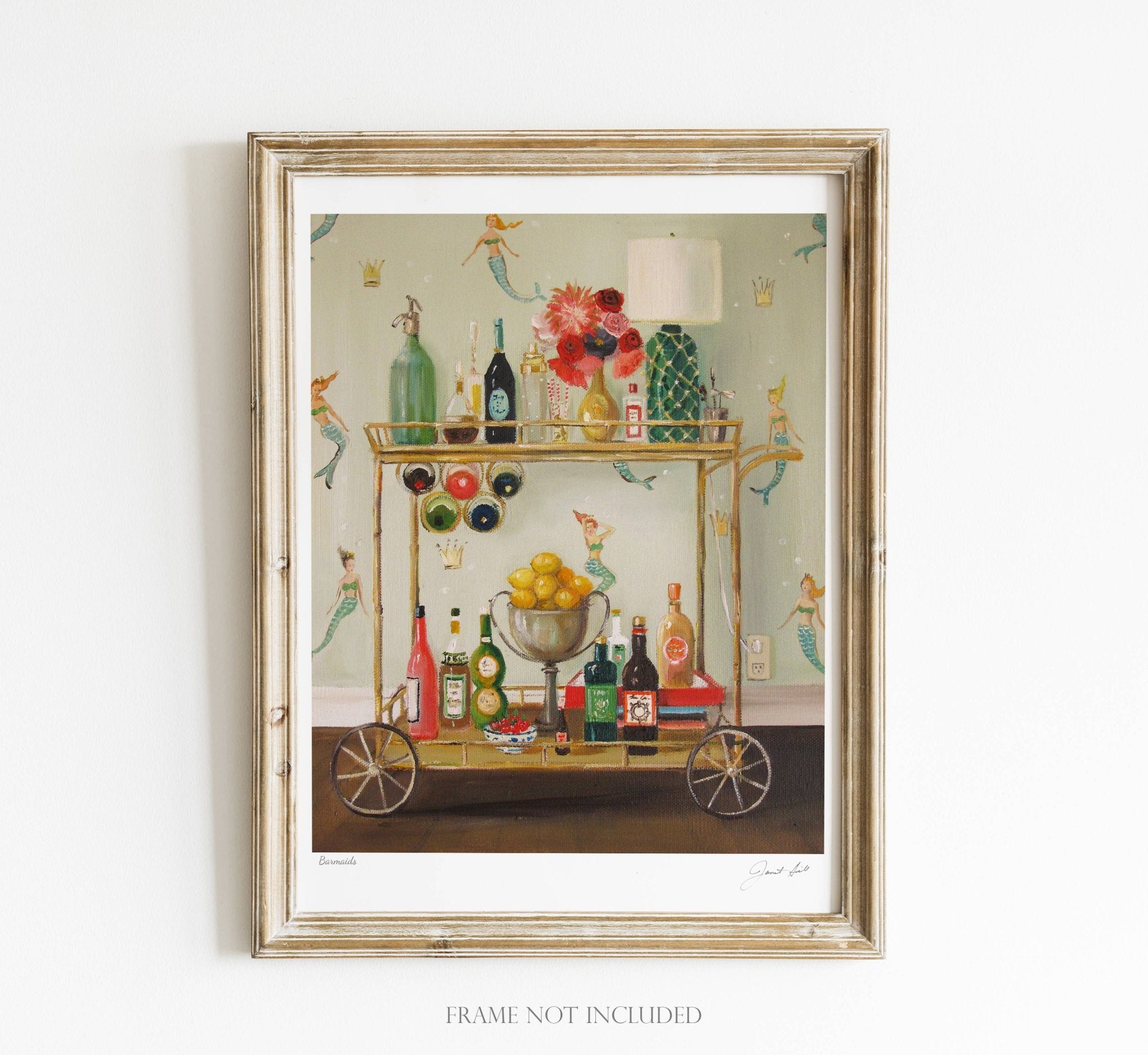 Barmaids Art Print - 8.5 X 11" by Janet Hill by Quirks! at Shirley Shoppe