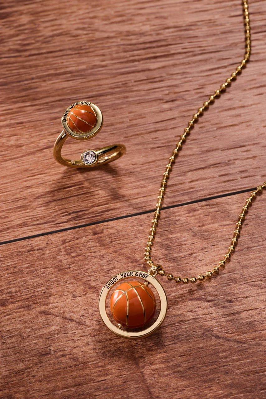 Basketball Spinner Pendant by ALEX AND ANI at Shirley Shoppe