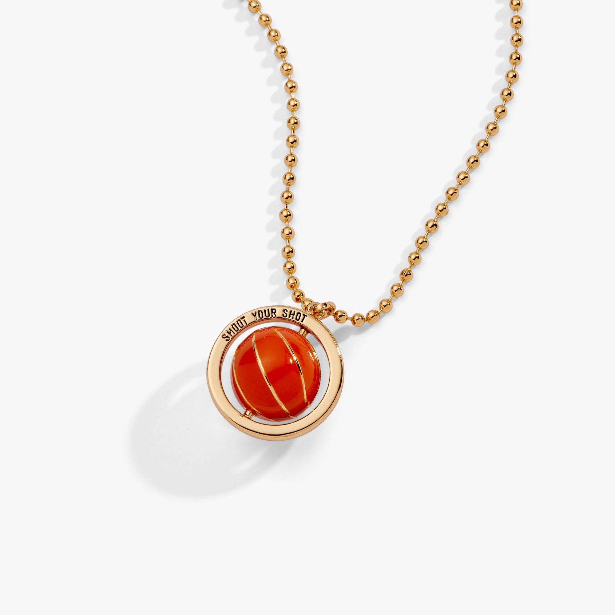 Basketball Spinner Pendant by ALEX AND ANI at Shirley Shoppe