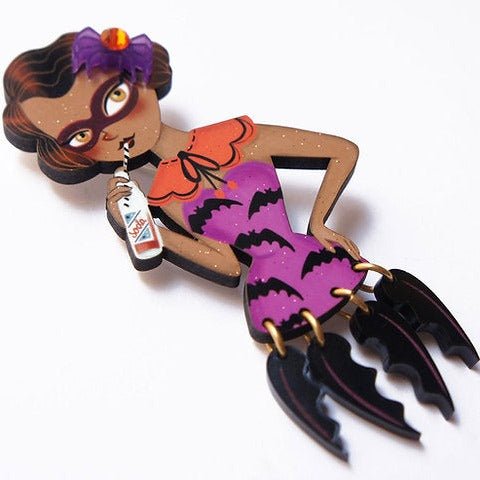 Bat Girl Brooch by Laliblue by Quirks! at Shirley Shoppe